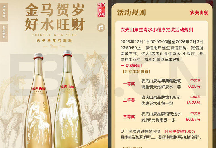 年度活动:农夫山泉每日抽典藏版生肖水 - 免费活动资讯